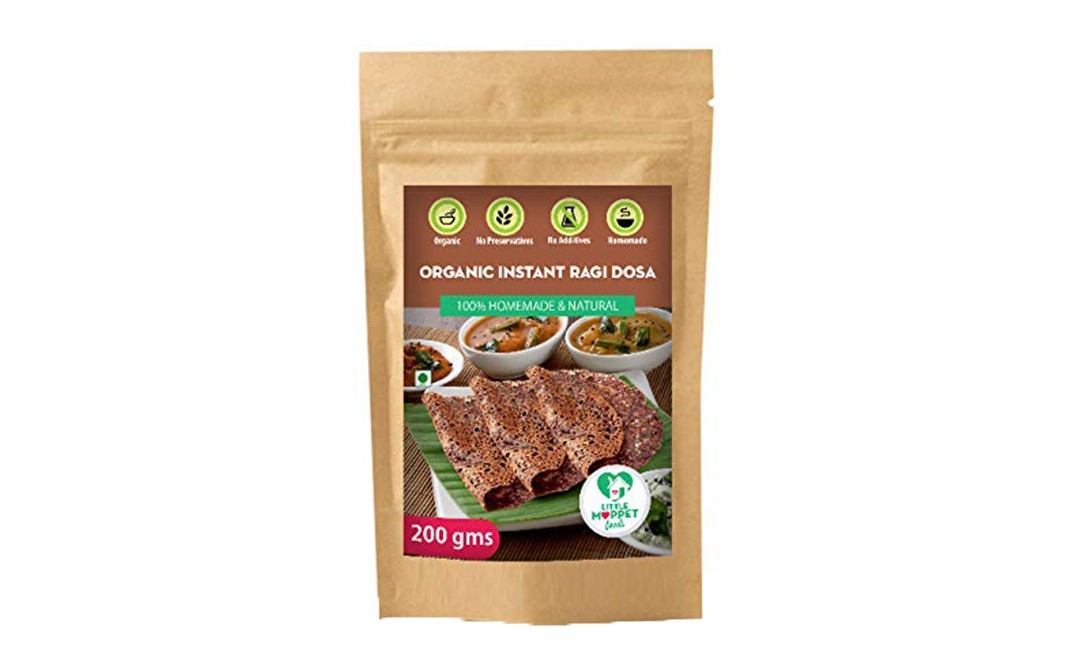 Little Moppet Foods Organic Instant Ragi Dosa    Pack  200 grams